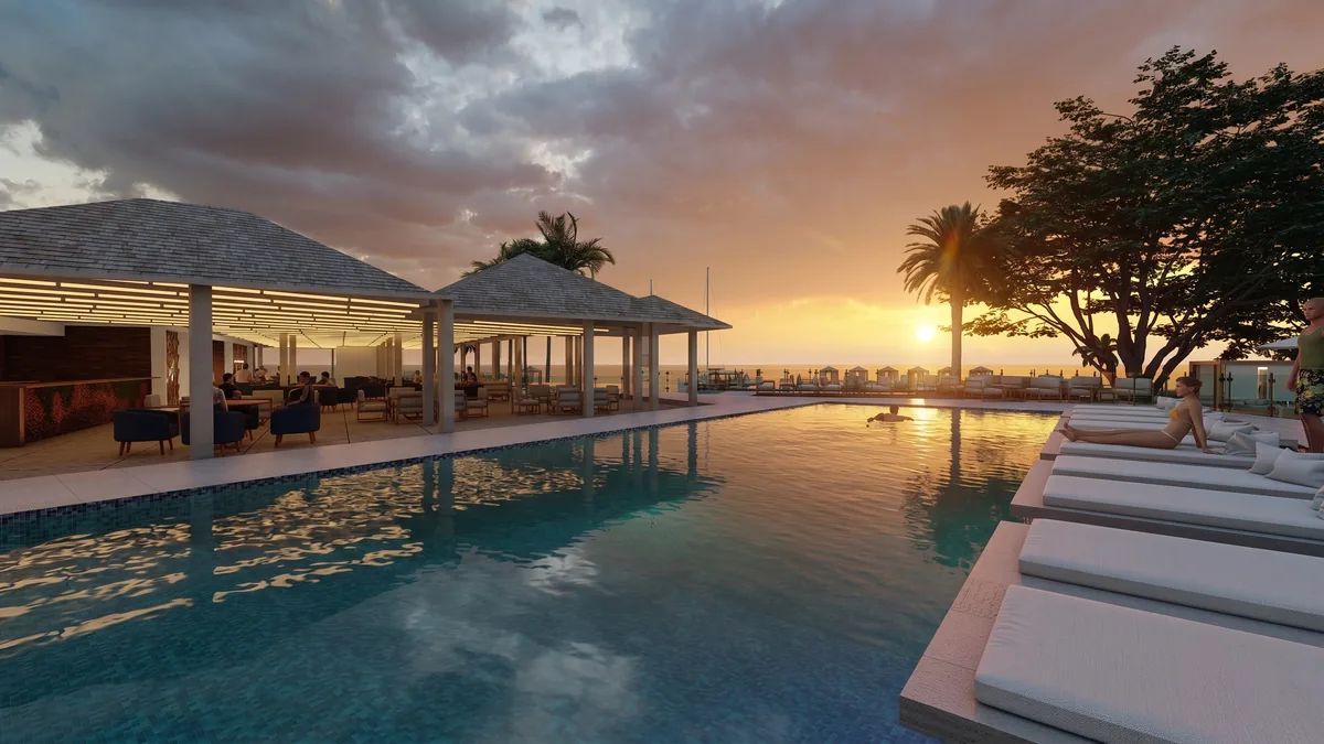 Bar de Plage, Le Gosier — vue 1